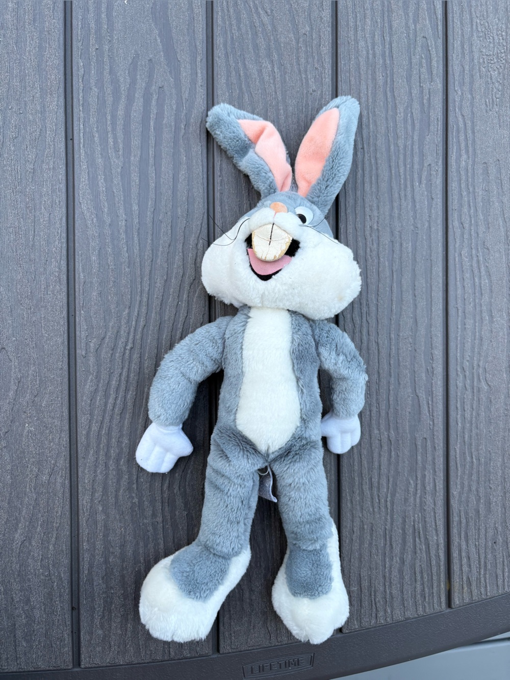 Vintage 1991 Warner Bros Bugs Bunny Plush Stuffed Animal 16” Mighty Star